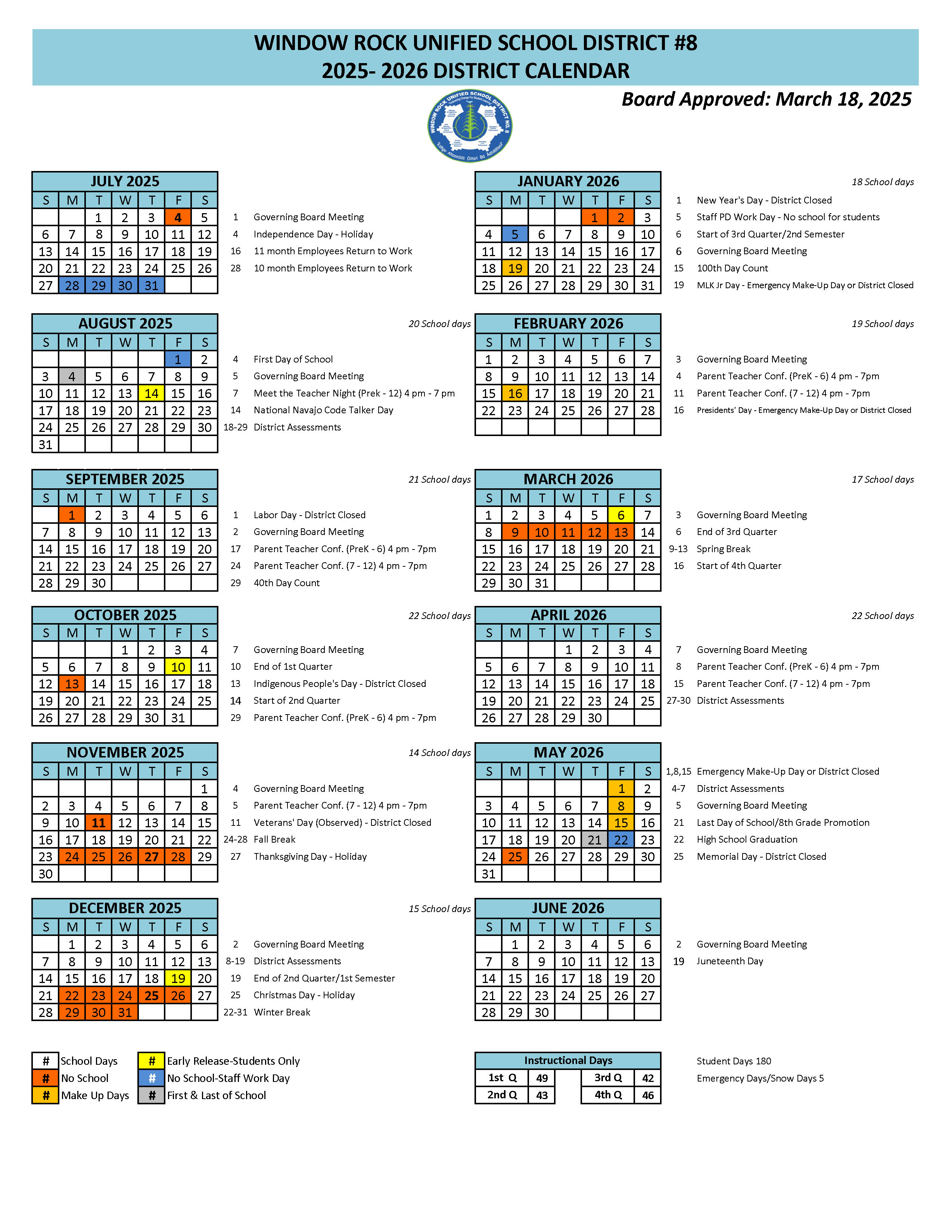 A calendar with different colored squaresAI-generated content may be incorrect.